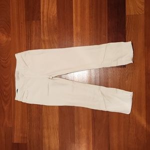 Habitual Girl White Mid Rise Crop Pant Size 10